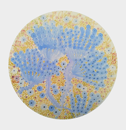 孙卫华作品 《和谐系列 韵律》 规格：50cmx50cm